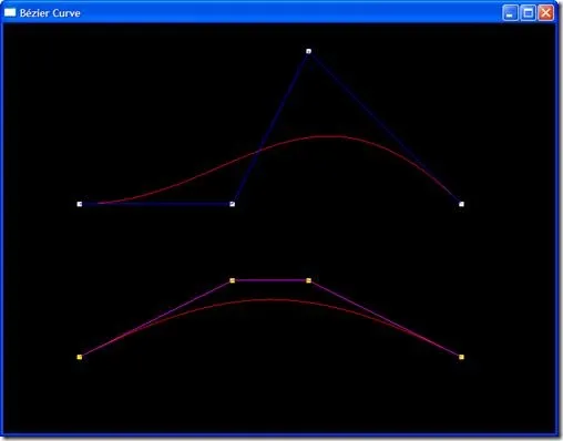 Bezier Curve with different Control Points