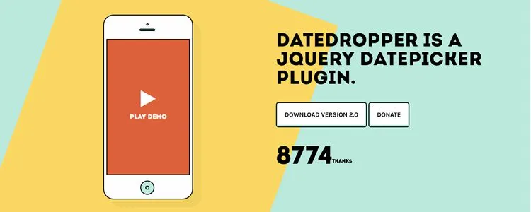 Datedropper js - A new and easy to install jQuery datepicker plugin