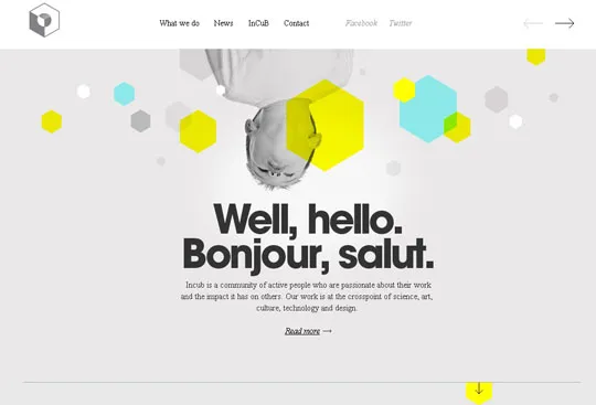 Showcase of Websites Using Hexagons