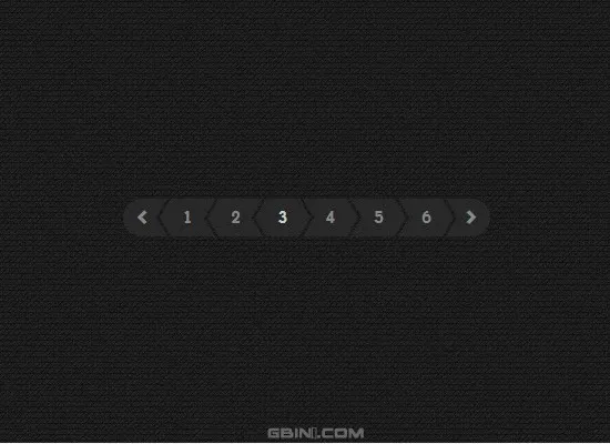 CSS/JS Dark Pagination Design