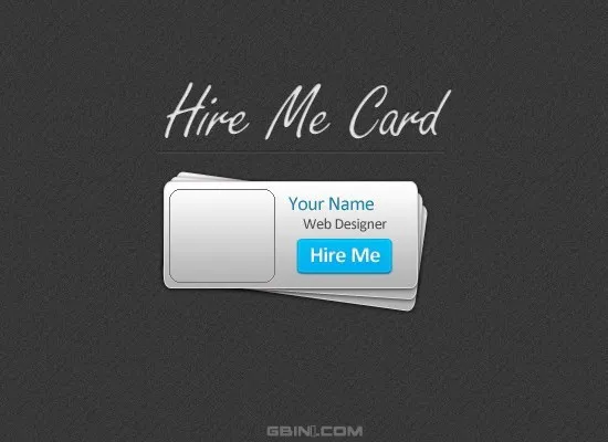 Hire Me Card