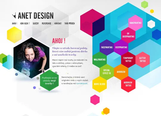 Showcase of Websites Using Hexagons