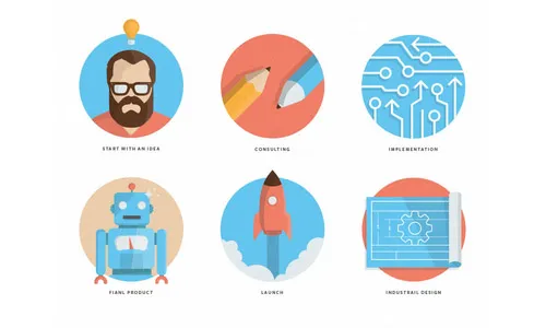 Flat Icons and Web Elements for UI Design-23