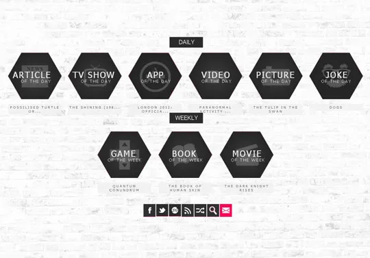 Showcase of Websites Using Hexagons