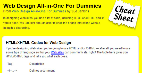 Webdesign for dummies