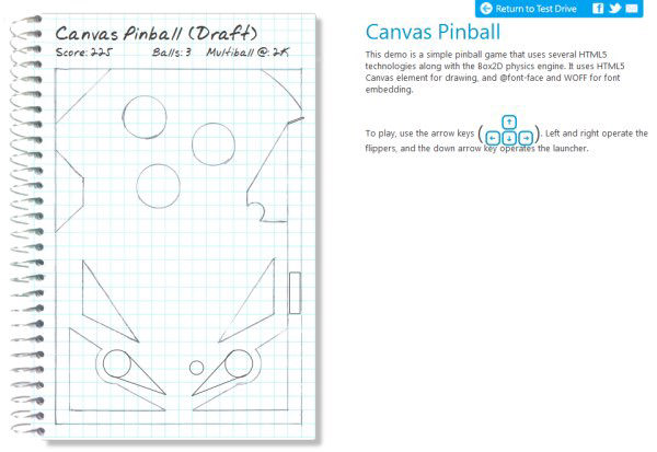 canvas pinball 40 Addictive Web Games Powered by HTML5