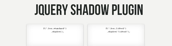 jQuery Shadow Plugin