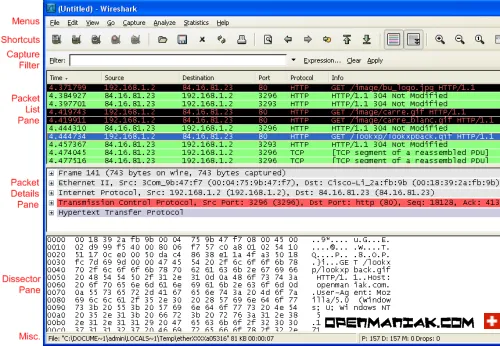 wireshark frontend