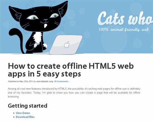 How To Create Offline HTML5 Web Apps in 5 Easy Steps