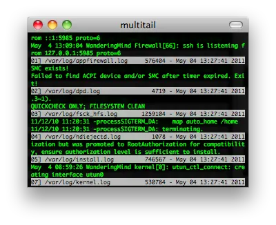 multitail screenshot