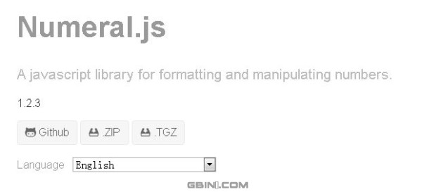 帮助你操作数字和处理数字格式的javascript类库 - Numeral.js