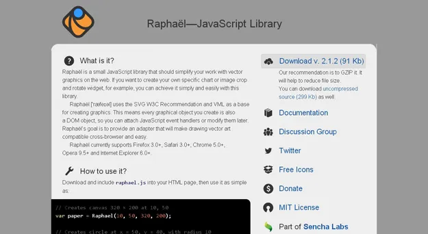 RaphaëlJavaScript Library