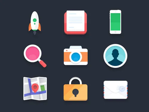 free flat icons