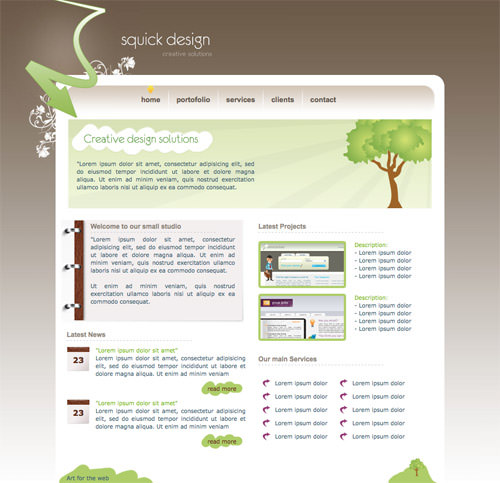 squick design 60 High Quality Free Web Templates and Layouts