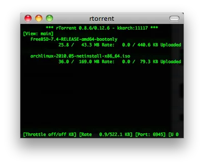 rtorrent screenshot