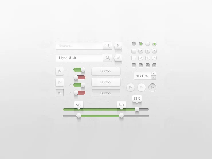 Light UI Kit by Matt Gentile