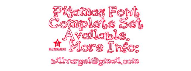 Pijamas - Chunky & 3d Free Font