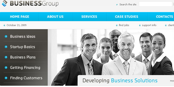 Business Group PSD Template