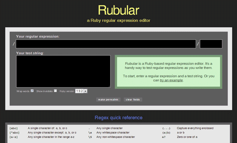 rubular Rubular - Ruby Regex Tool