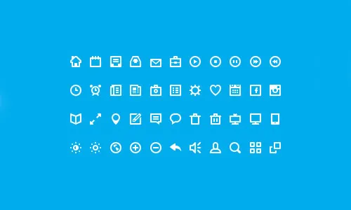 Flat Icons and Web Elements for UI Design-5