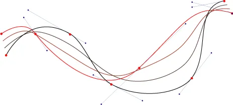 带关键点的路径渐变示意图