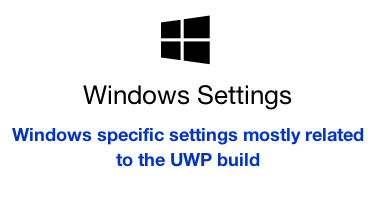 Windows Settings menu item
