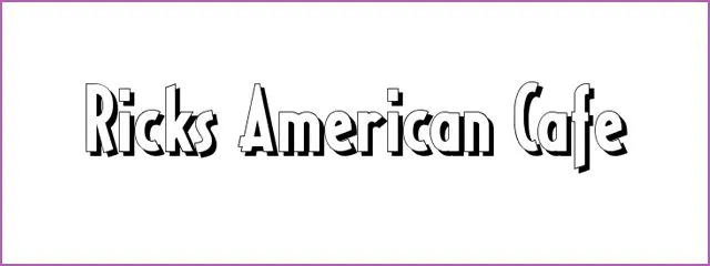 Ricks American Cafe Font - Chunky & 3d Free Font