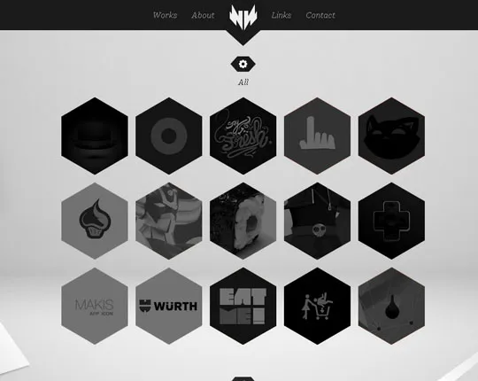 Showcase of Websites Using Hexagons