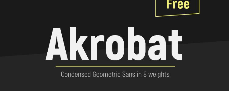 Akrobat Modern Sans Serif Font