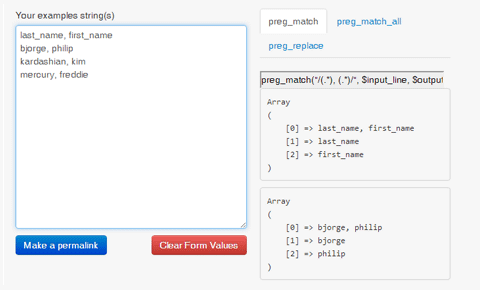 php_live_regex PHP Live Regex