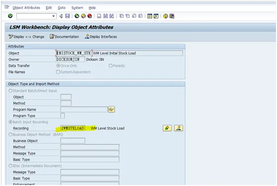 SAP WM 可以在同一个LSMW程序中批量导入普通库存以及特殊库存 - 独行侠客 - 风一样的男子