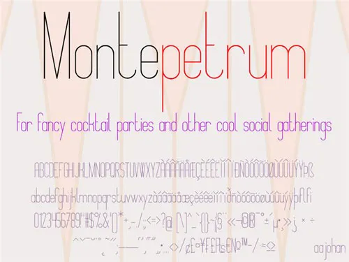 free thin fonts