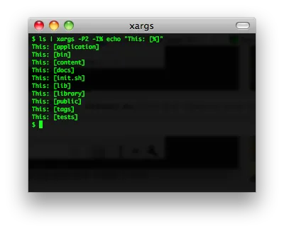 xargs screenshot