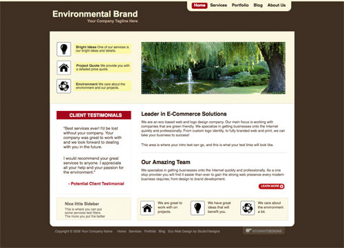 environment 60 High Quality Free Web Templates and Layouts