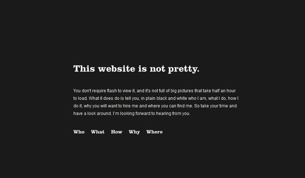 notpretty 25 Great Looking Personal Websites