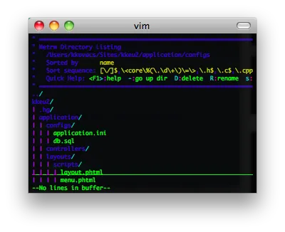 vim screenshot