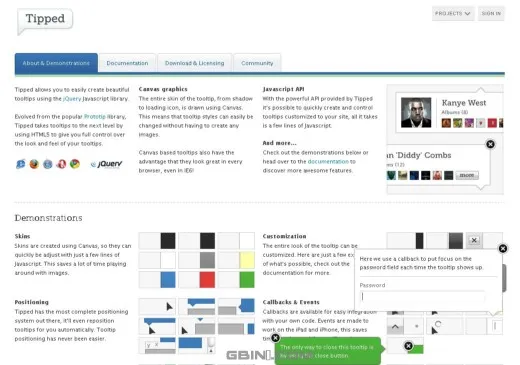 超棒的javascript工具提示条类库大全