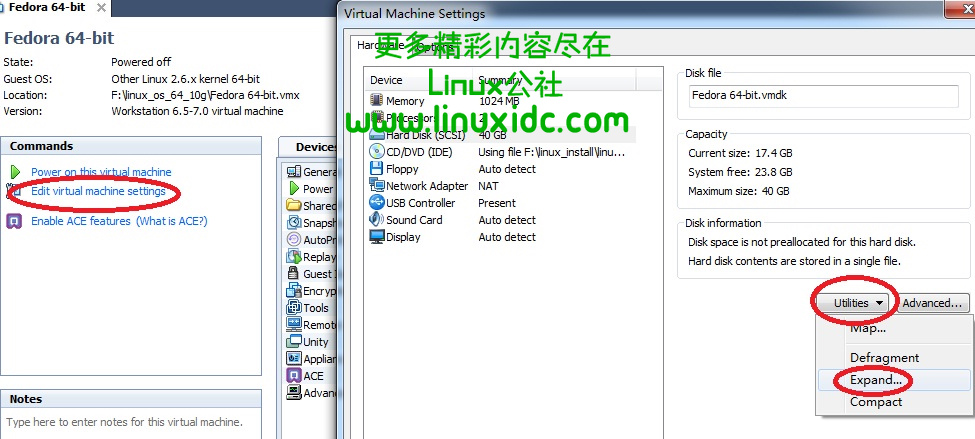 Linux中VMware虚拟机增加磁盘空间的扩容操作[图文]