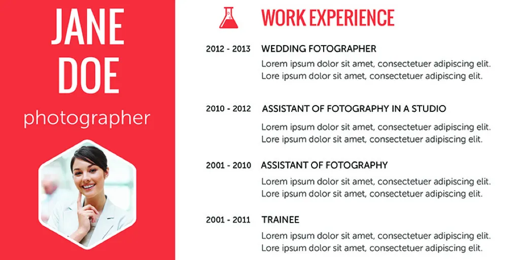 Flat resume design 10