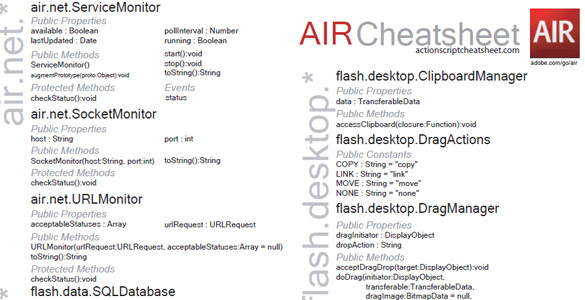 Adobe Air Cheat Sheet