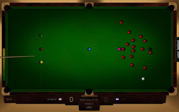 websnooker 40 Addictive Web Games Powered by HTML5