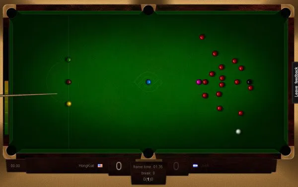 websnooker 40 Addictive Web Games Powered by HTML5