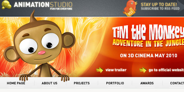 Animation Studio PSD Template
