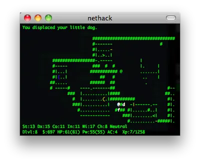 nethack screenshot