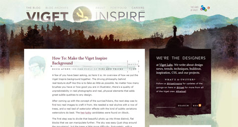 How to Make the Viget Inspire Background