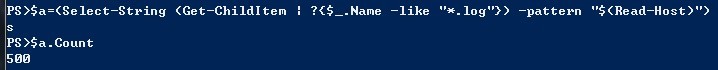 PowerShell在多个文件中检索关键字