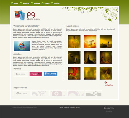 pg photo gallery 60 High Quality Free Web Templates and Layouts